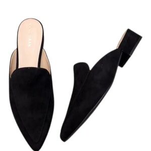 Cole Haan Women's Black Suede piper Mules